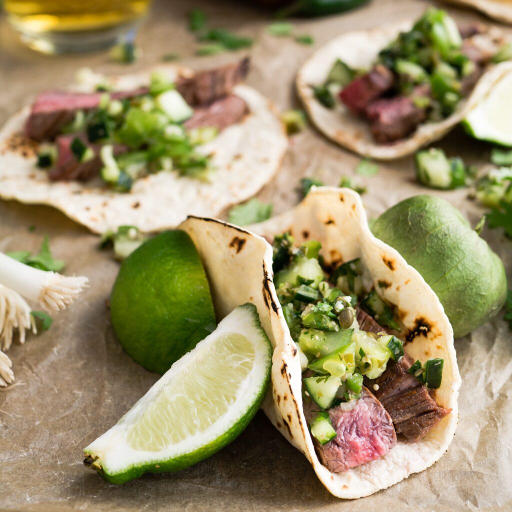 Close-up of tacos from Swell Dive in Bedford-Stuyvesant near The Refuge Brooklyn
